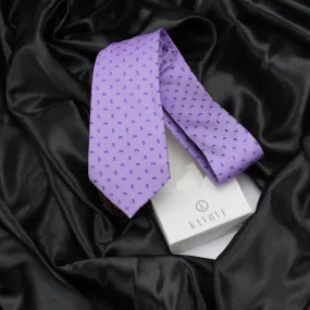 Kovove Purple Abstract Neck Tie For Men