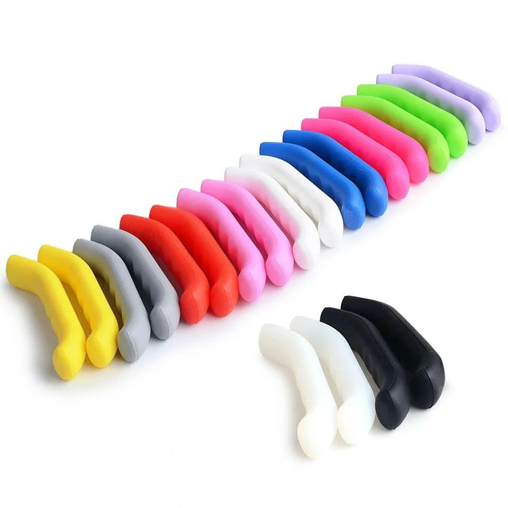 1 Pair Mountain Bicycle Brake Levers Sleeve Anti-Slip Silicone Brake Handle Protection Cover