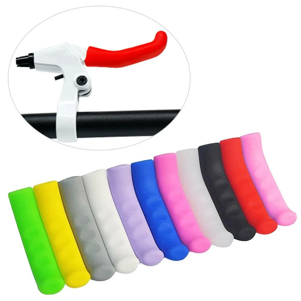 1 Pair Mountain Bicycle Brake Levers Sleeve Anti-Slip Silicone Brake Handle Protection Cover