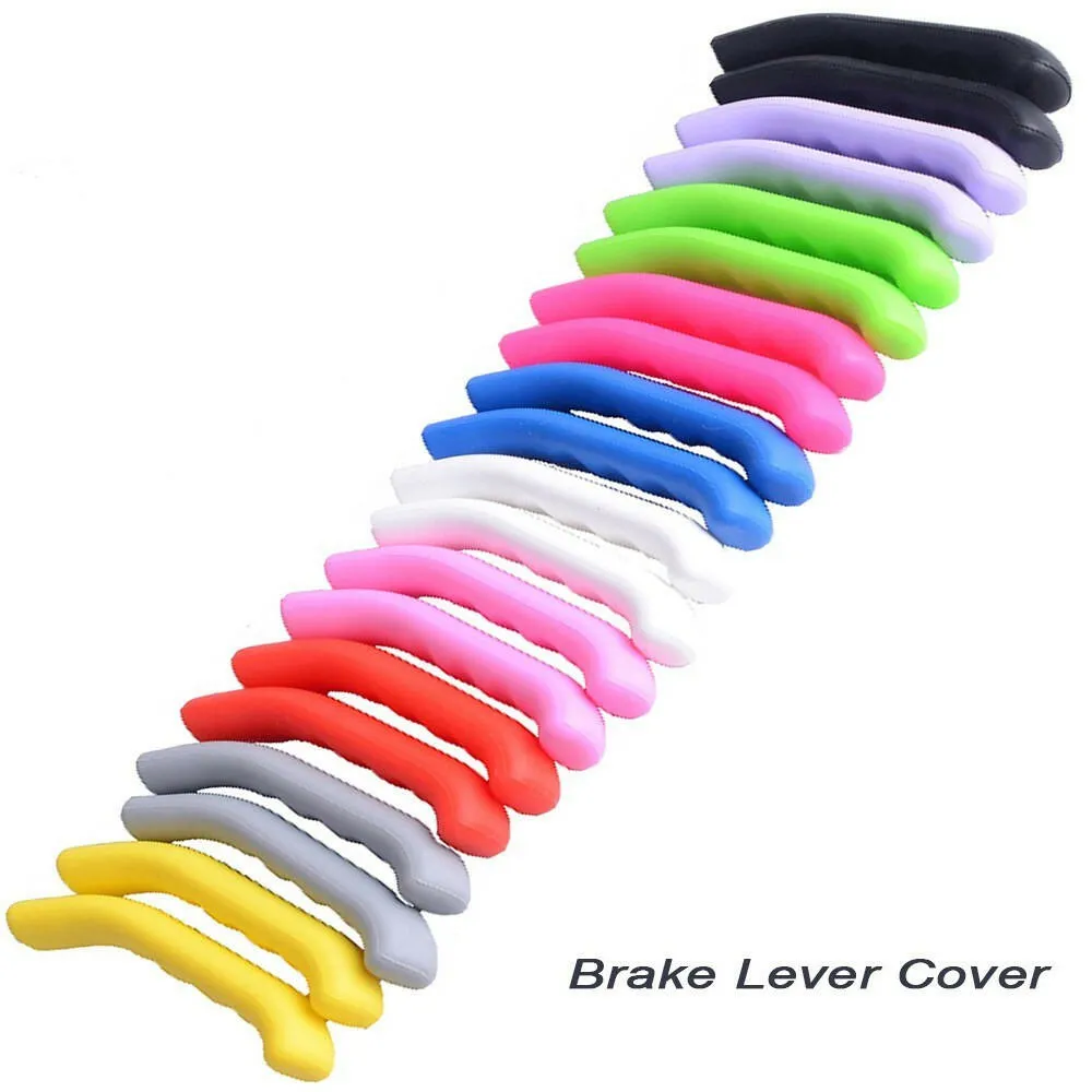 1 Pair Mountain Bicycle Brake Levers Sleeve Anti-Slip Silicone Brake Handle Protection Cover