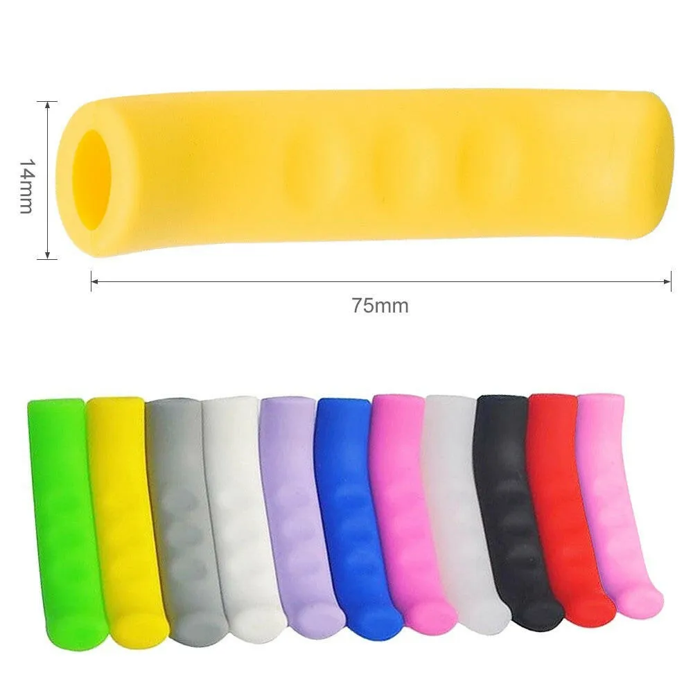 1 Pair Mountain Bicycle Brake Levers Sleeve Anti-Slip Silicone Brake Handle Protection Cover