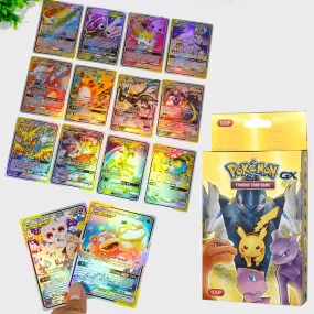 100pcs Pokemon English Cards Box Charizard Pikachu Gengar GX TAG Collection Battle Non-repetition Card Hobbies Toy Gift S4791144