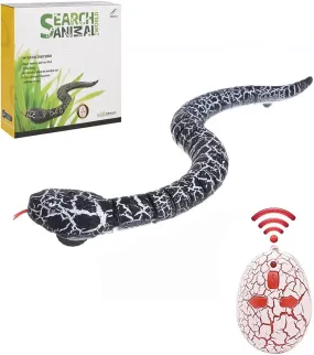 16 Inch Rechargeable RC Snake Toy Realistic Remote Control With Egg Shape Infrared Controller Terrifying Toys