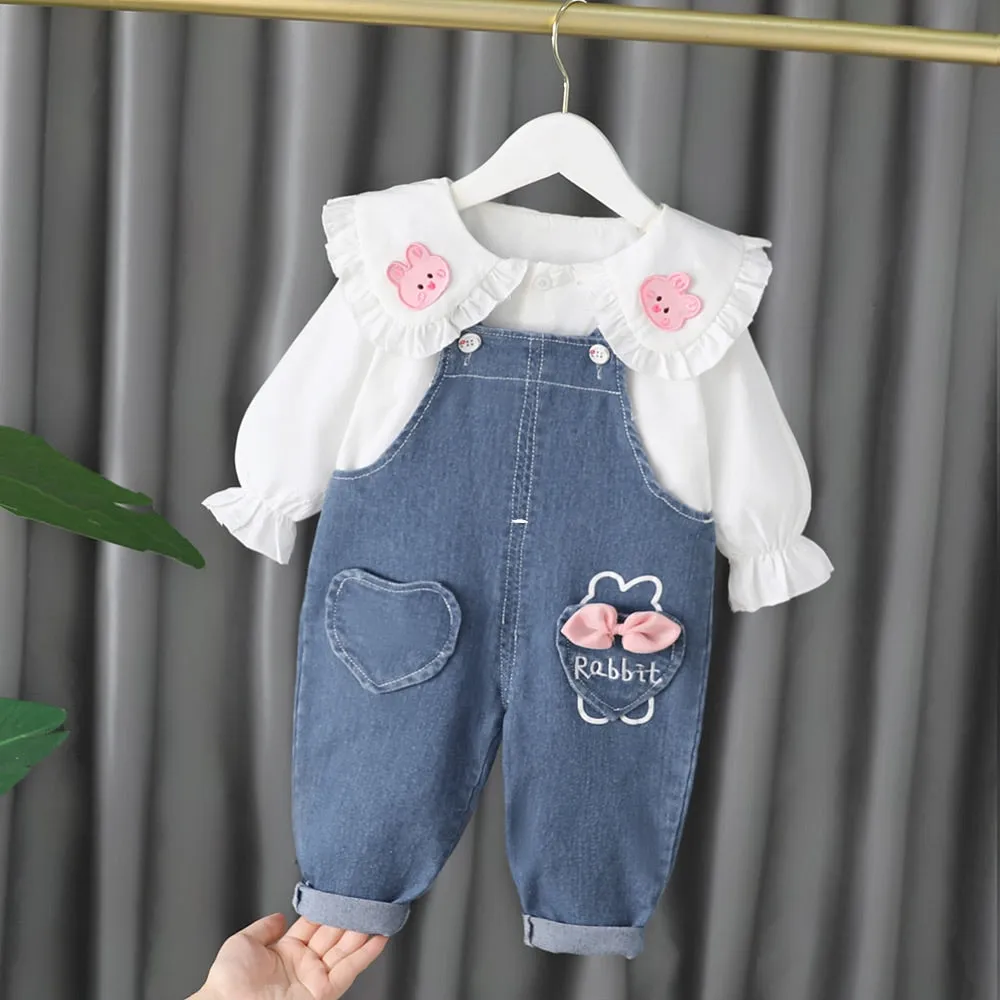 2 Pcs Girls Pants Suit 1-2YEARS  188343