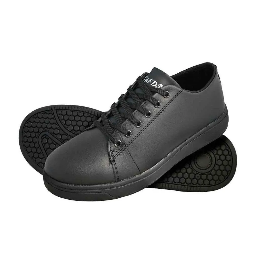 AFD Unisex Adult Retro Leather Safety Trainers