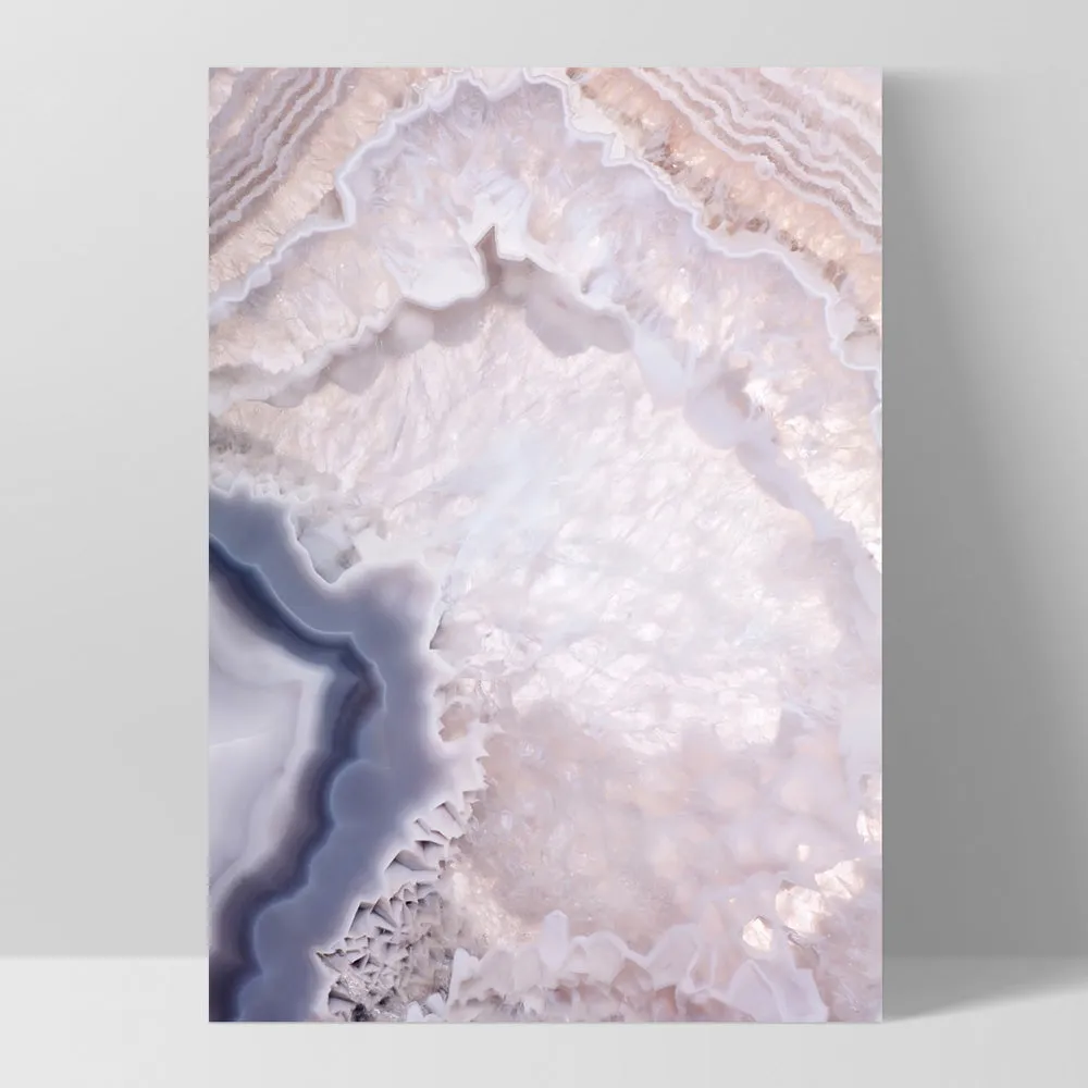 Agate Gem in Blush II - Art Print