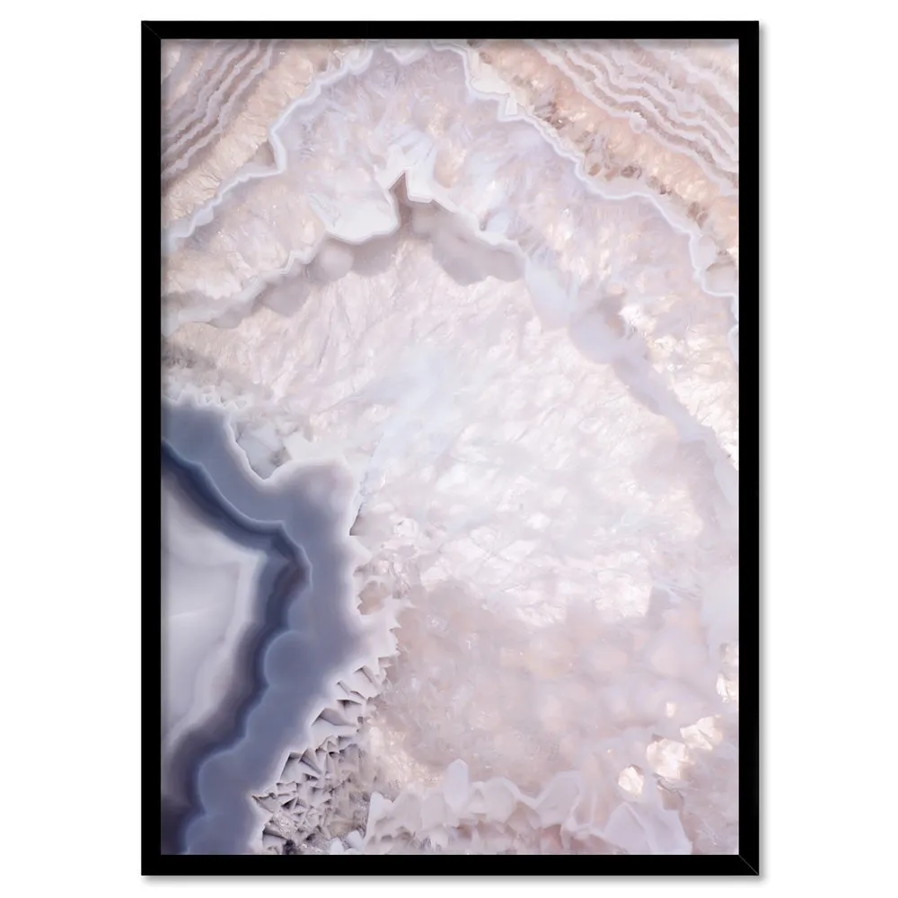 Agate Gem in Blush II - Art Print