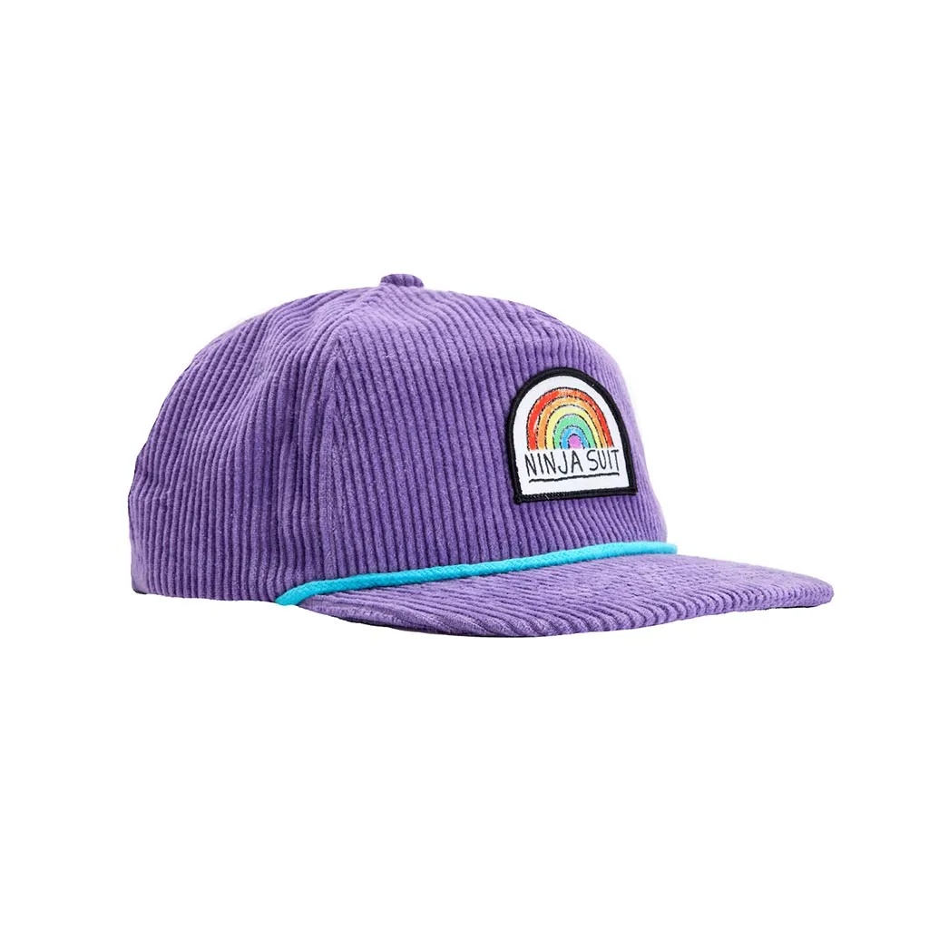 Airblaster Ninja Rainbow Corduroy Cap - Purple