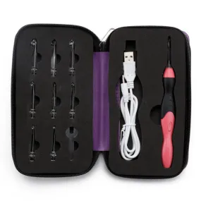 Annie's Rechargeable Light Up Crochet Hooks Set with Case