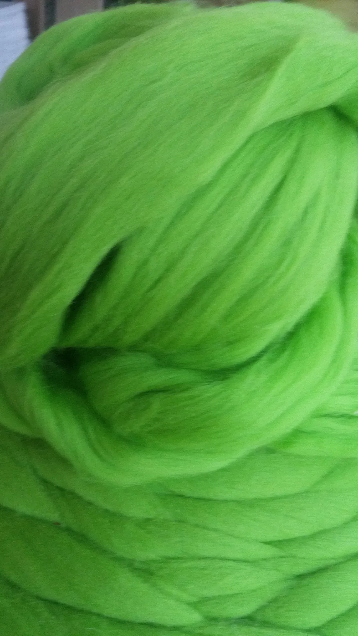 Apple Green Merino Wool Roving