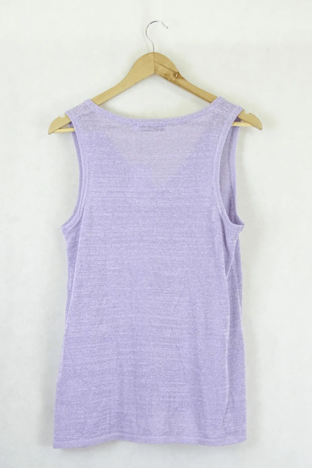 Atmos & Here Purple Knit Singlet S