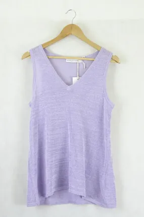 Atmos & Here Purple Knit Singlet S