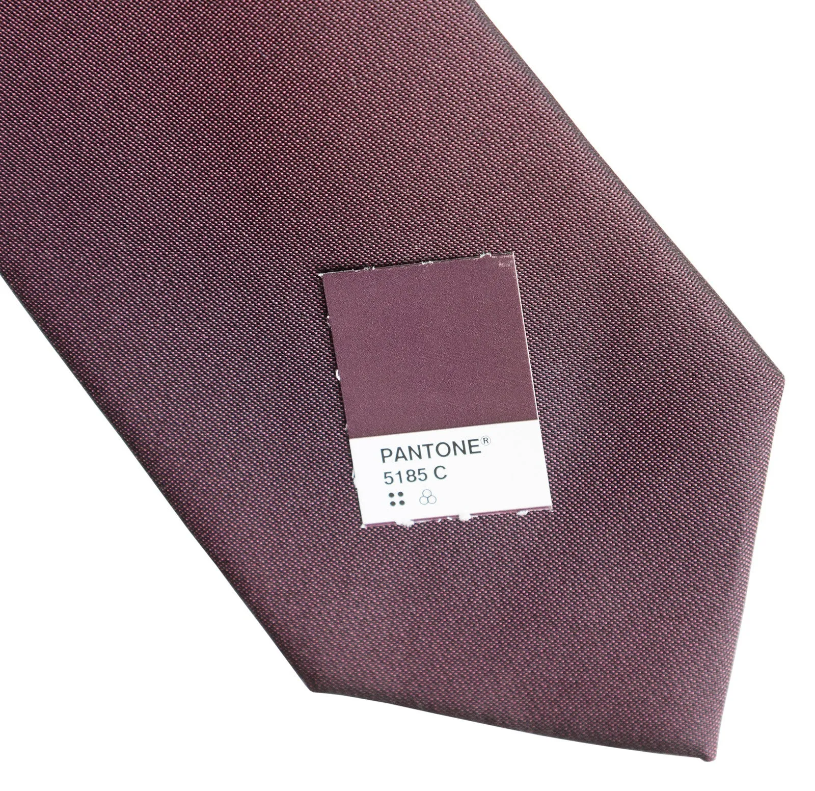 Aubergine Shot Necktie. Dark Purple Solid Color Woven Silk Tie, No Print