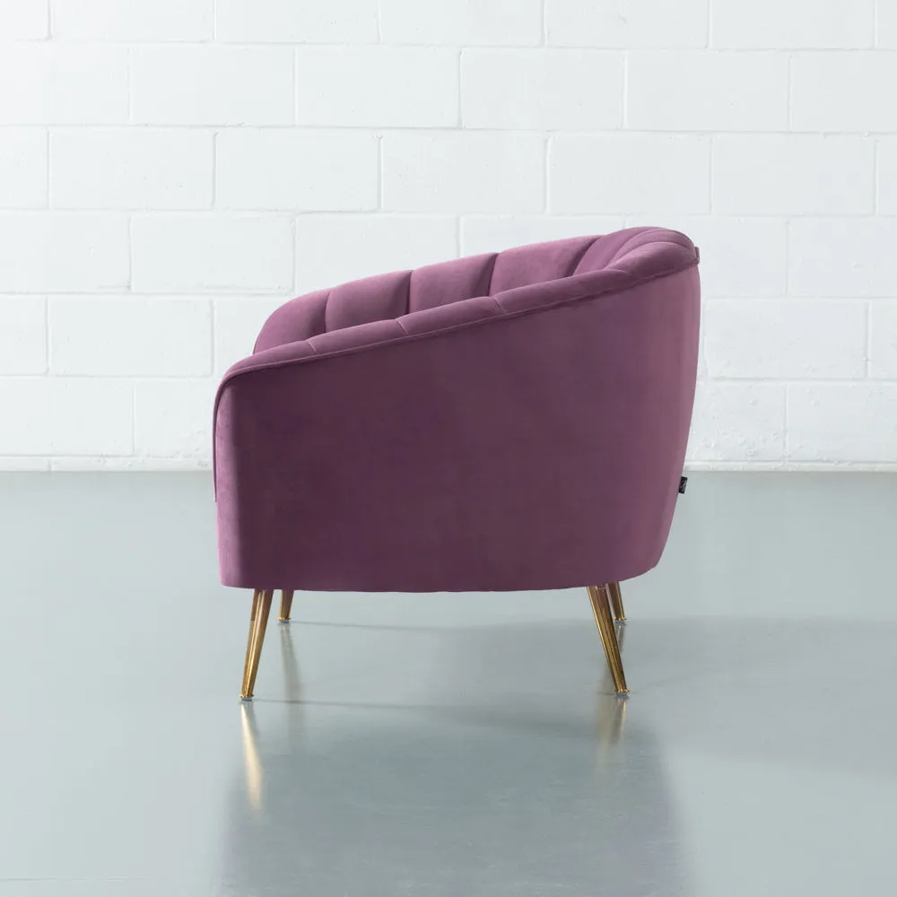 AUDREY - Purple Velvet Chair