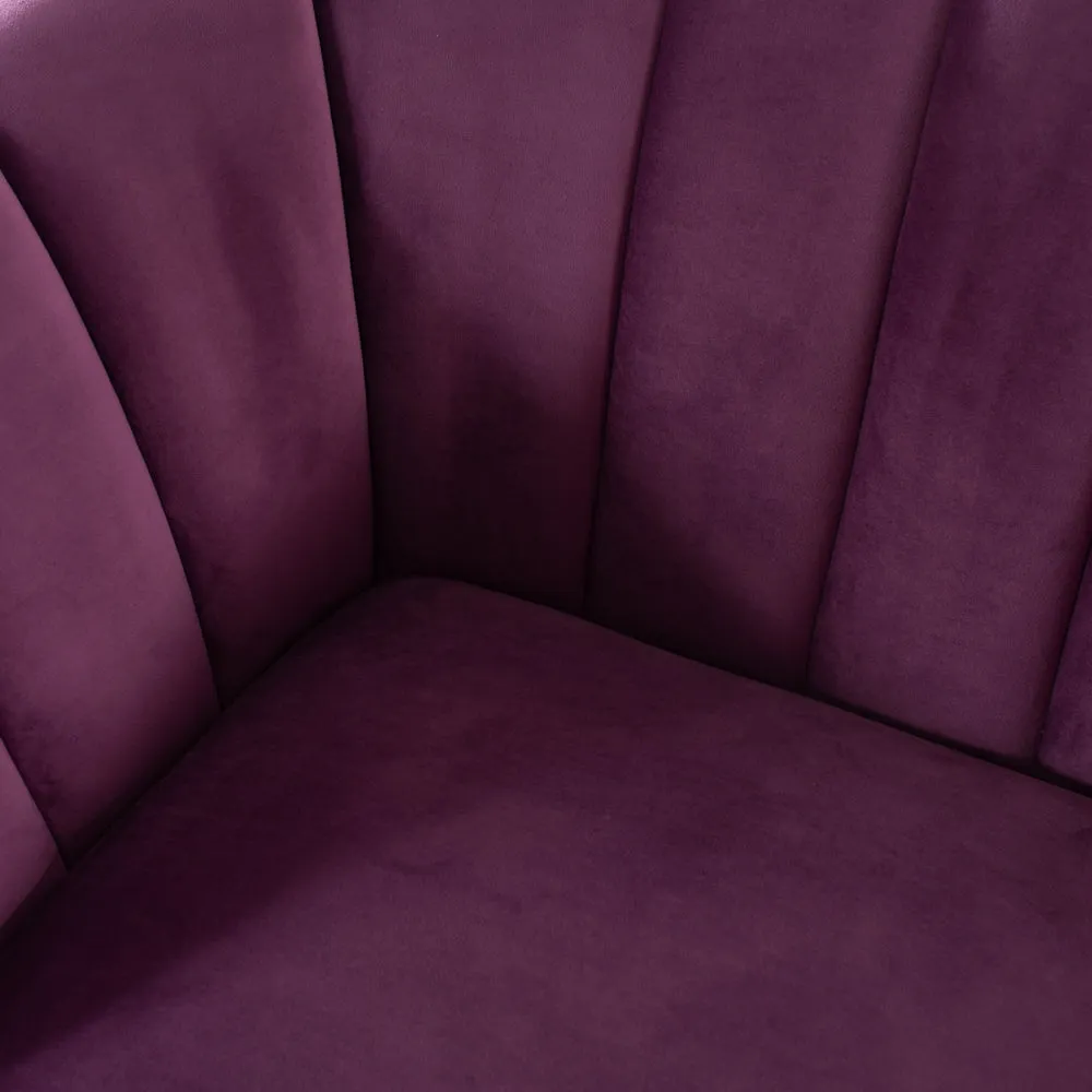 AUDREY - Purple Velvet Chair