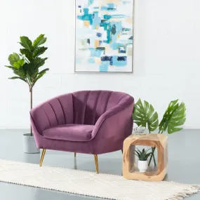 AUDREY - Purple Velvet Chair