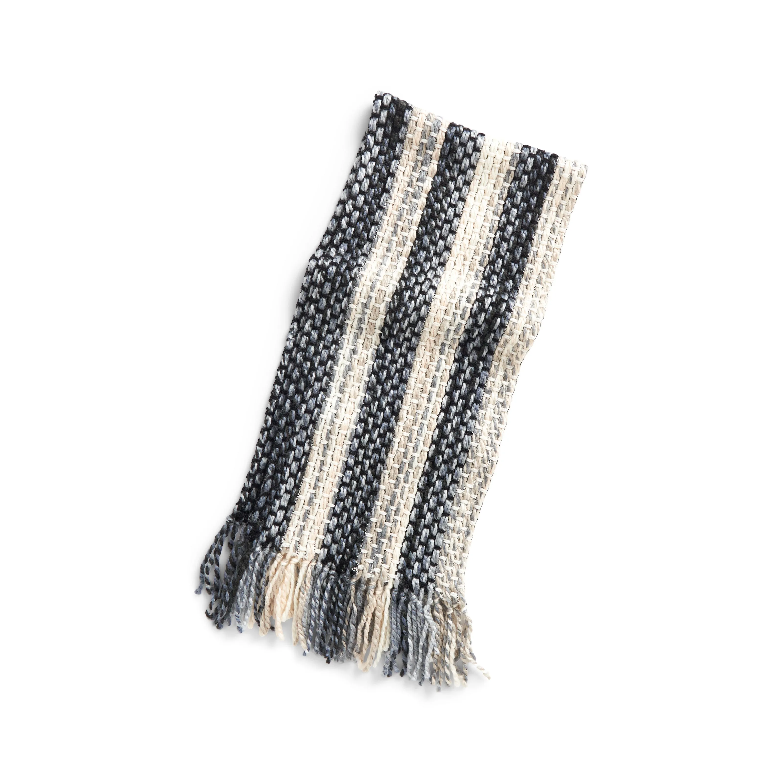 Bernat Striped Weaving Scarf Pattern