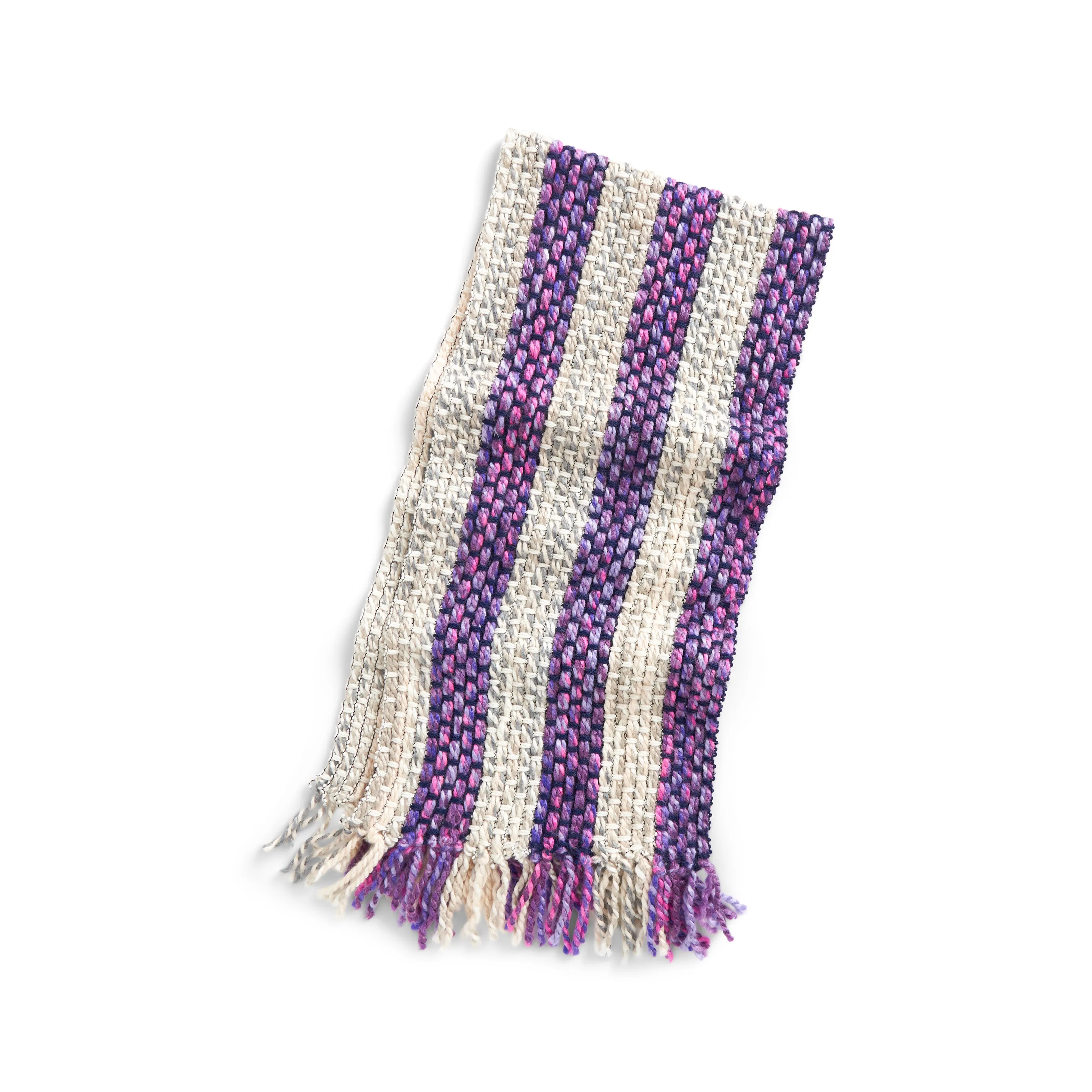 Bernat Striped Weaving Scarf Pattern