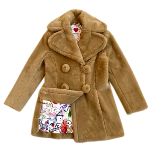 BIOFUR™ "Vintage" Peacoat - Camel