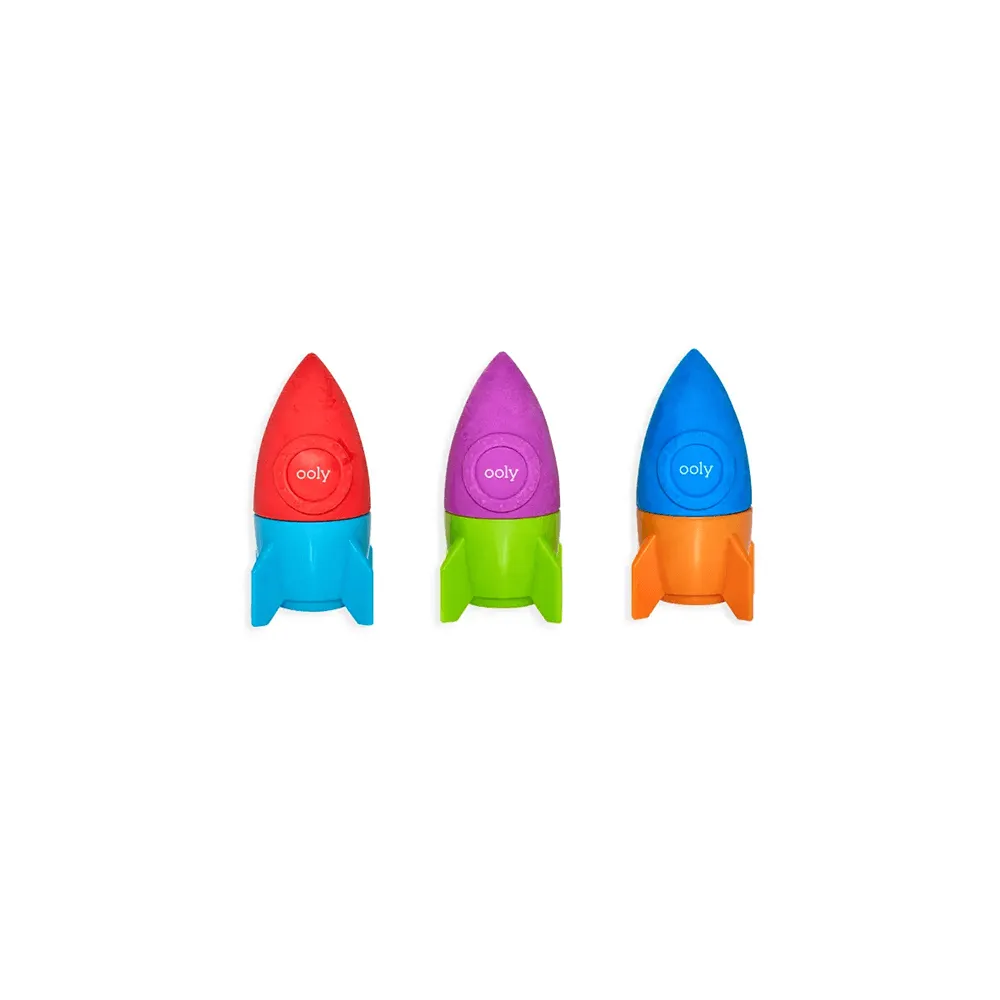 Blast Off Eraser & Pencil Sharpener - 3 Color Ways