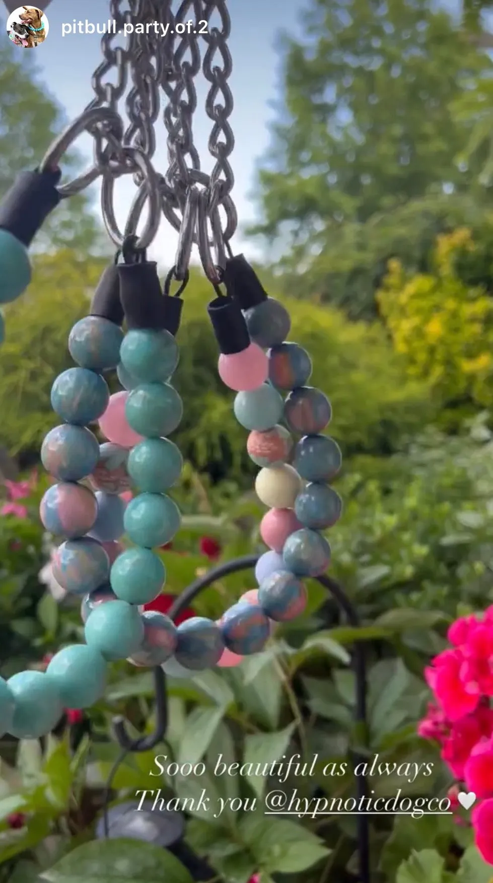 Blue Opalite Resin Bead Collar