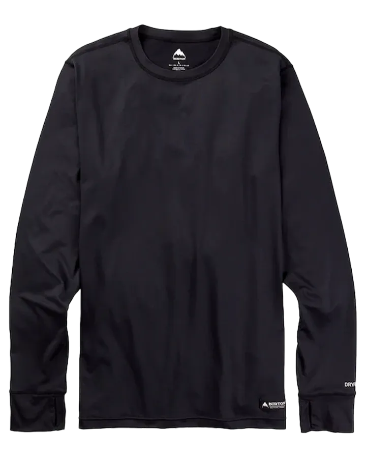 Burton Men's Midweight Base Layer Crewneck - True Black