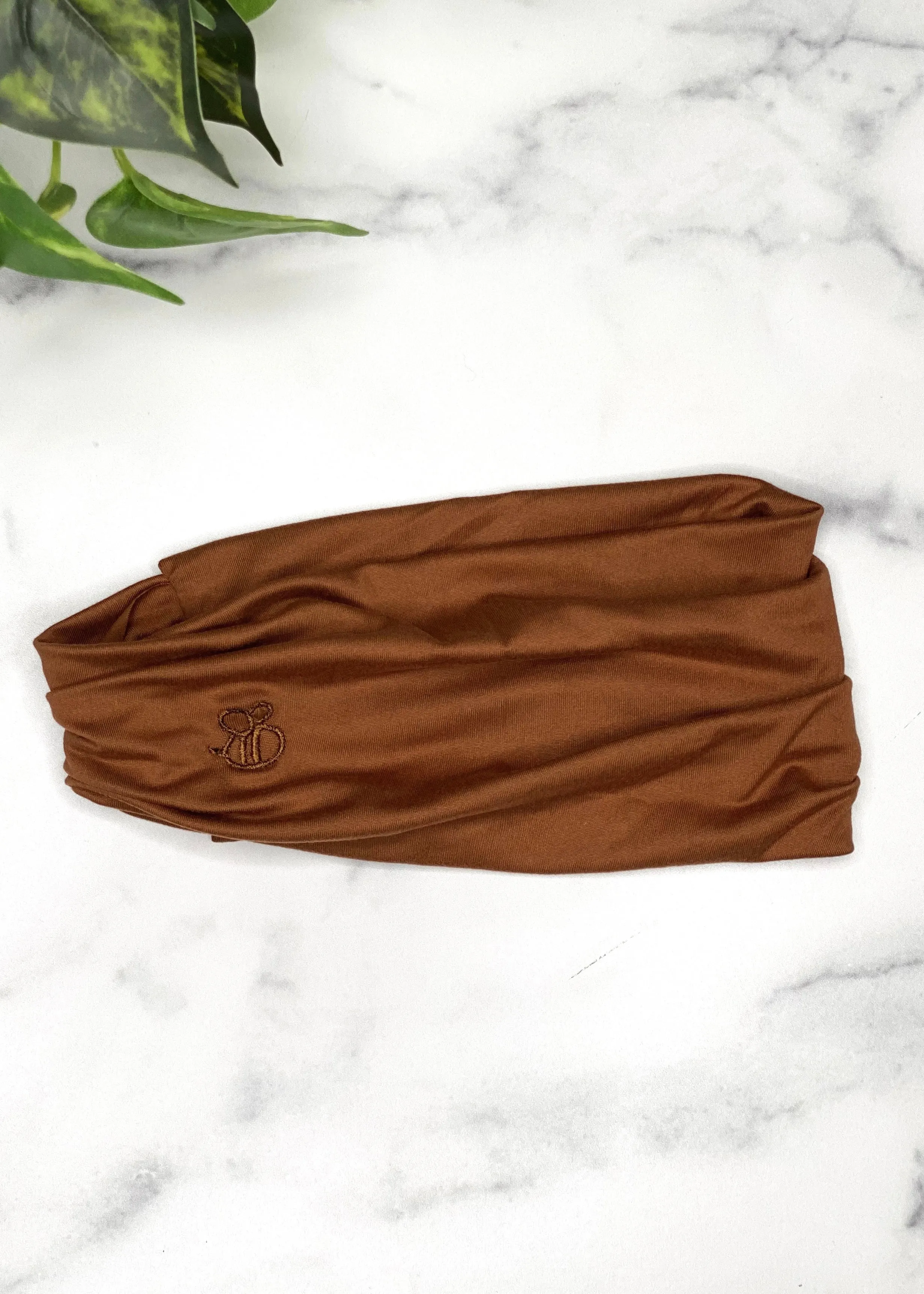 Cafe Latte Extra Wide Yoga Headband