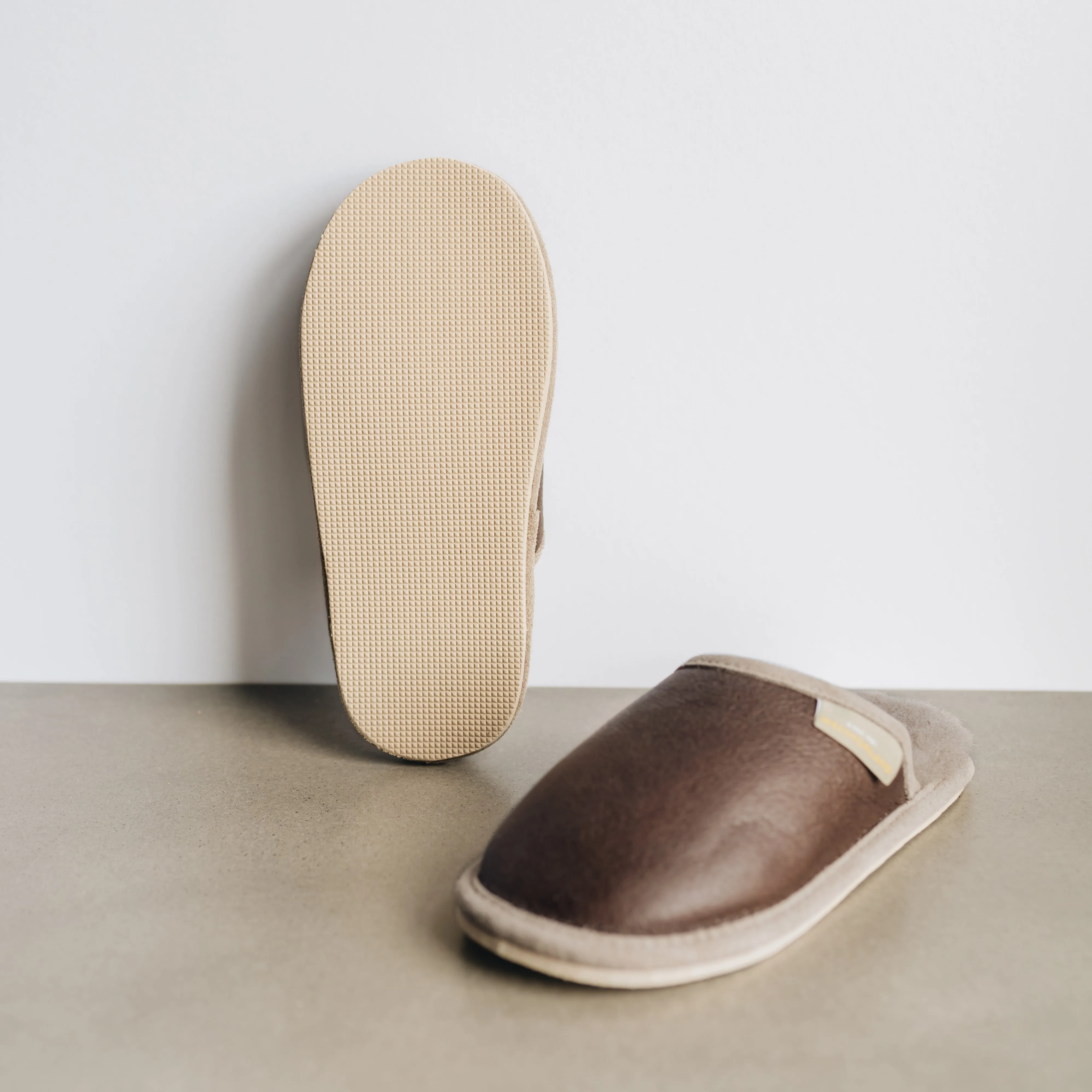 Children's Sheepskin Slippers with Sole | ROWAN