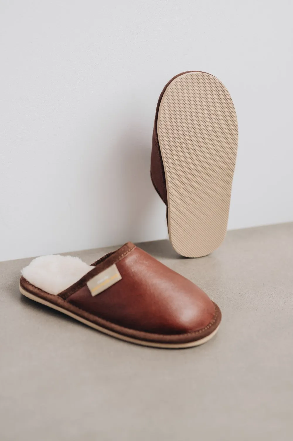 Children's Sheepskin Slippers with Sole | ROWAN