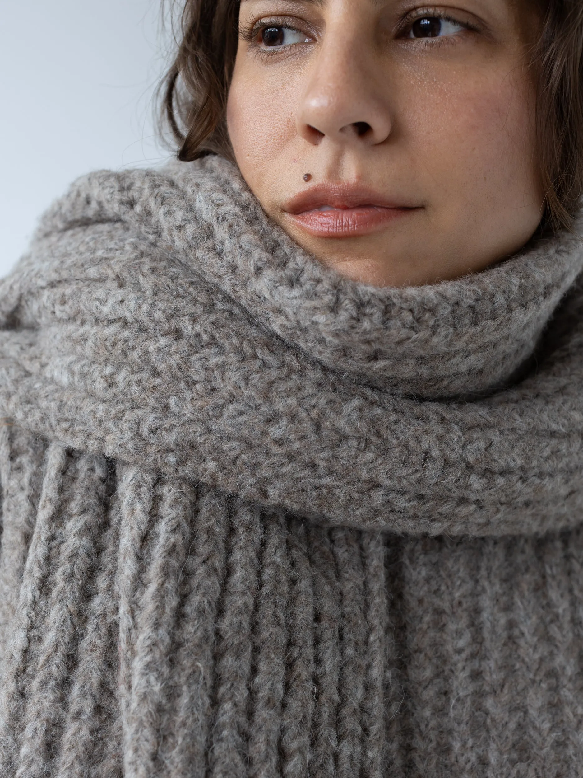 Chunky Scarf in Oatmeal