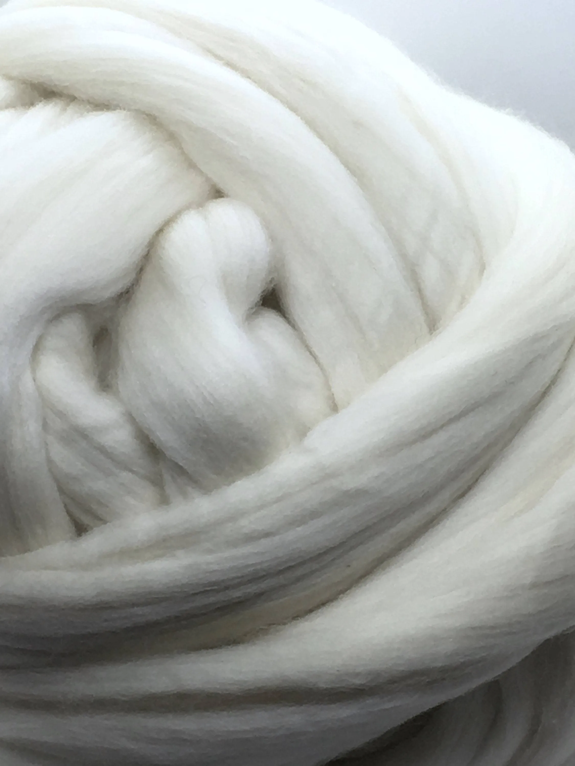 Chunky Yarn, Wool Roving Yarn, Giant Yarn, Big Yarn, 1lb (or MORE!) Natural White Wool Roving Fiber Spinning, Wool Fiber, Wool Rove