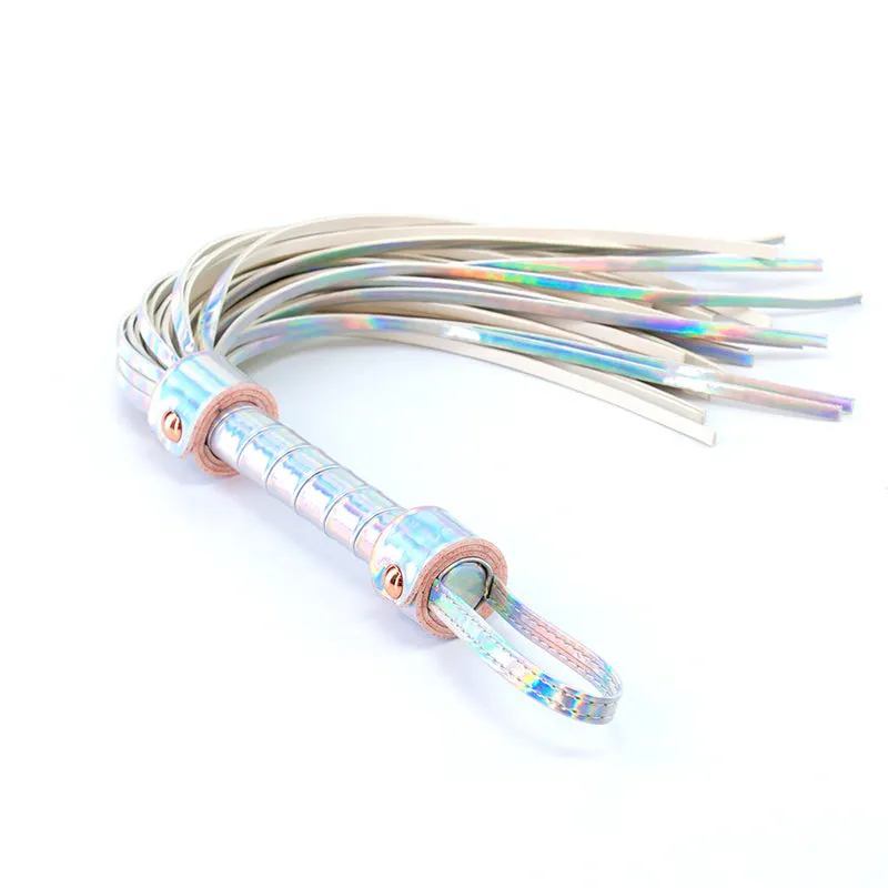 Cosmo Bondage Flogger, Rainbow Shimmer