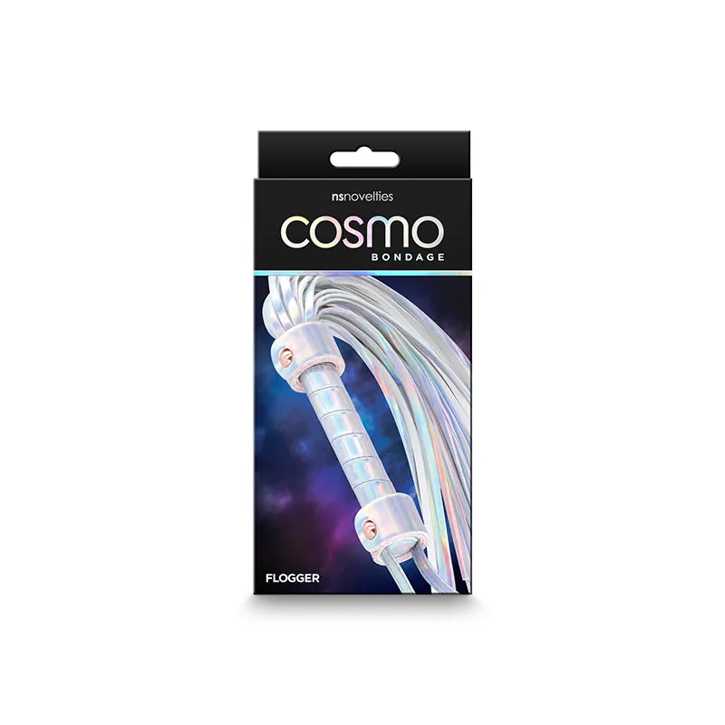 Cosmo Bondage Flogger, Rainbow Shimmer