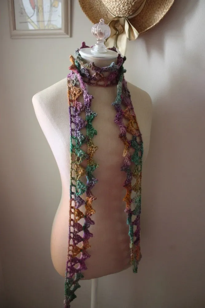 Couronne Lace Scarf Crochet Pattern