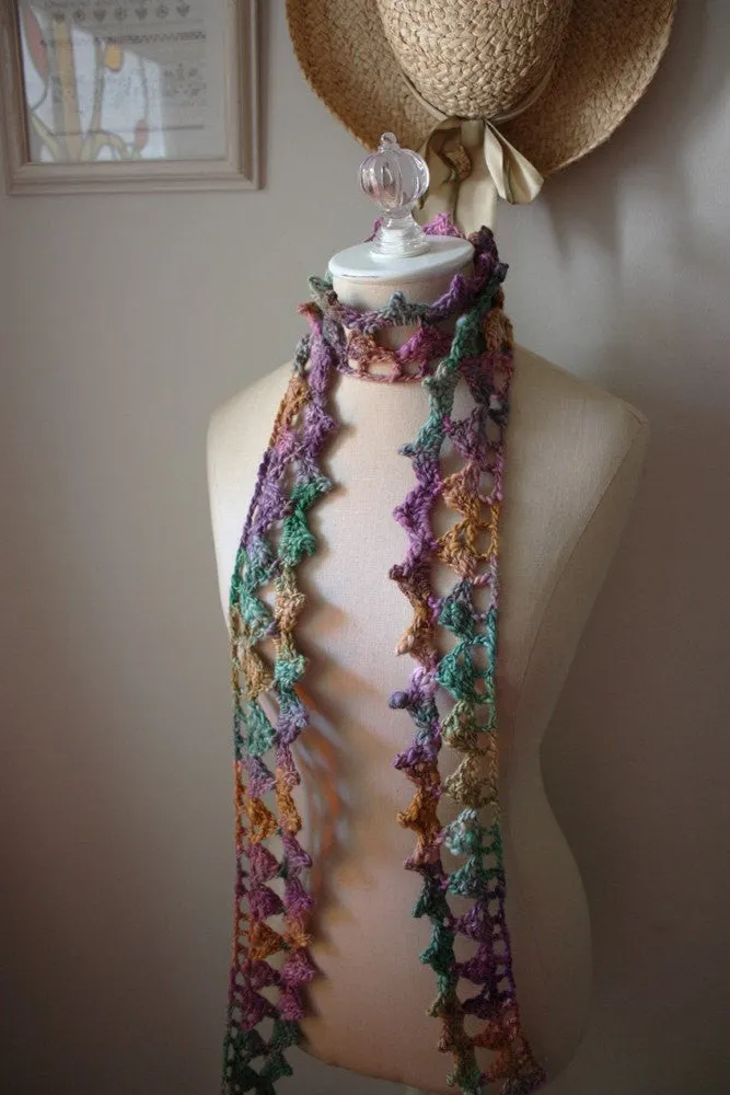 Couronne Lace Scarf Crochet Pattern