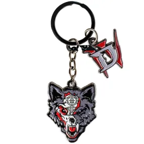 Diablo IV Mephisto Bloodied Wolf Keychain