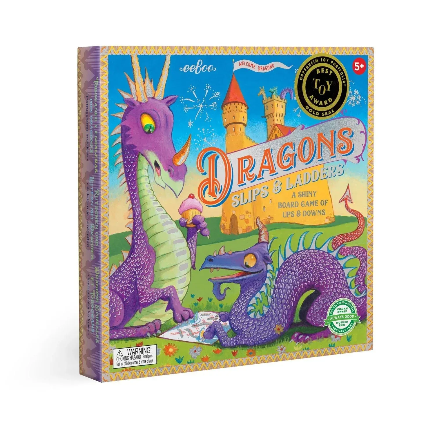 Dragon Slips and Ladders Board Game