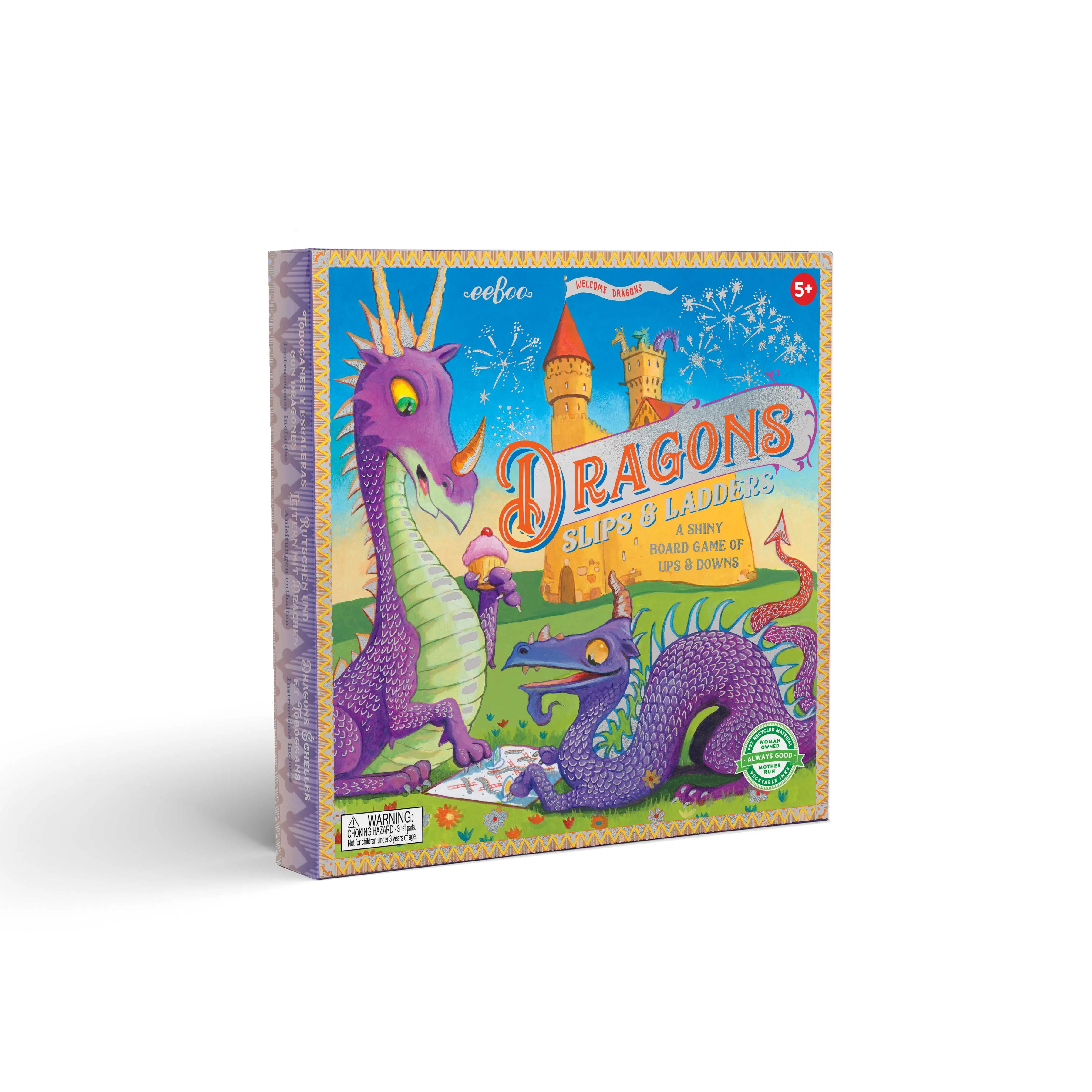 Dragon Slips and Ladders Board Games