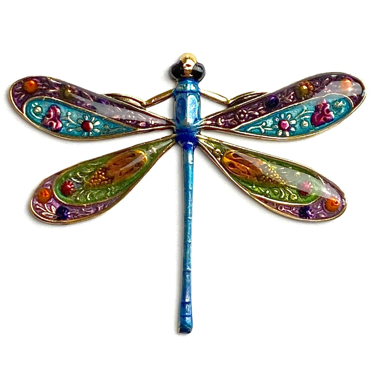 Dragonfly With Jeweled Wings Sew-Down, by Susan Clarke 2"  #SC-944