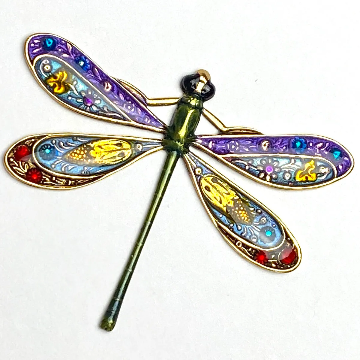 Dragonfly With Jeweled Wings Sew-Down, by Susan Clarke 2"  #SC-944