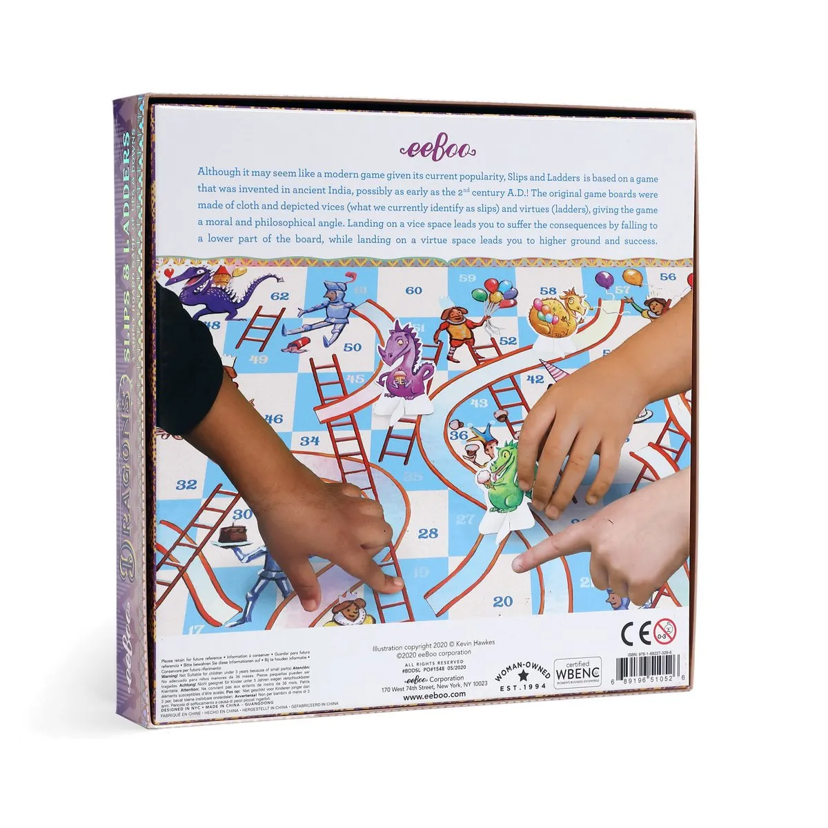 Dragons Slips and Ladders Board Game