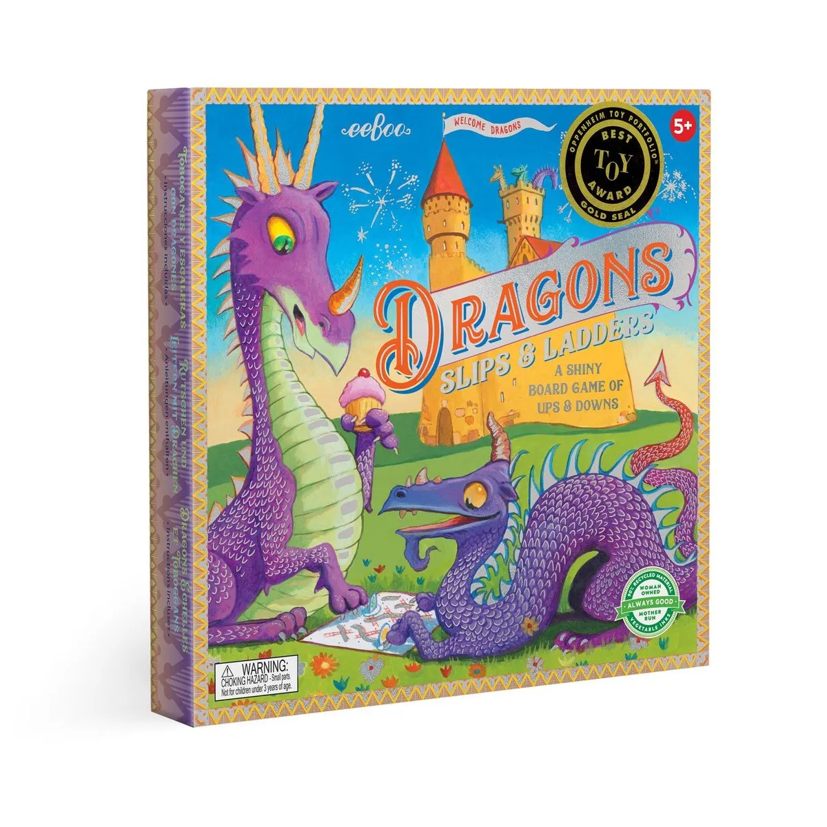 Dragons Slips and Ladders Board Game