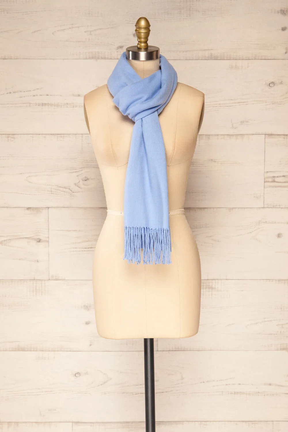 Epanouissement Blue | Soft Knit Scarf