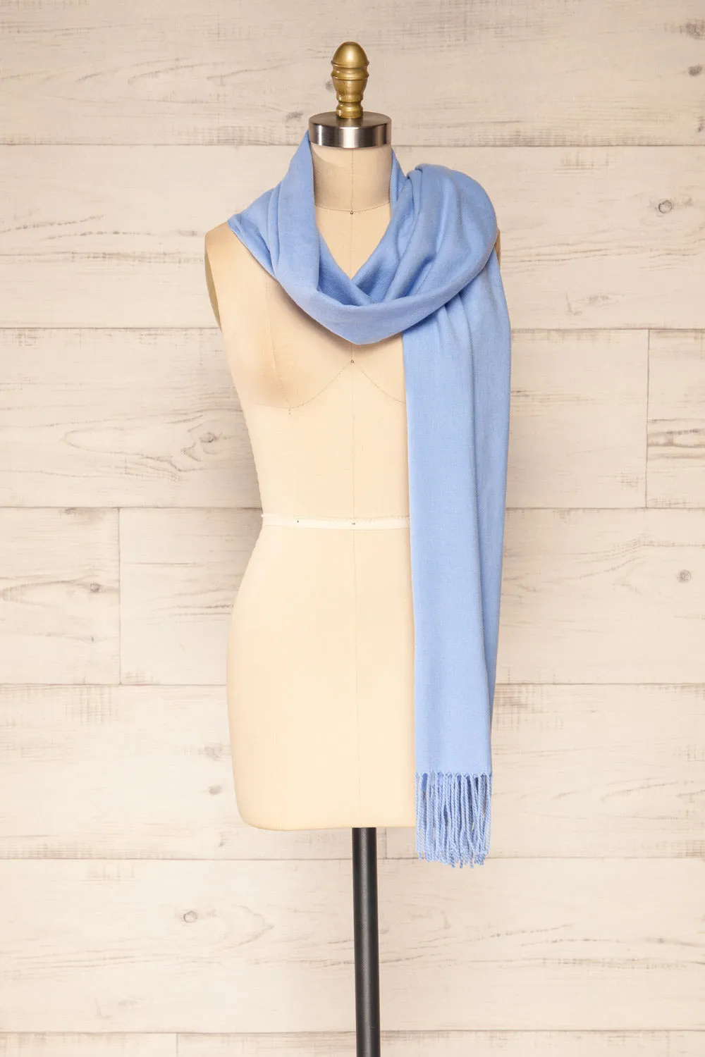 Epanouissement Blue | Soft Knit Scarf