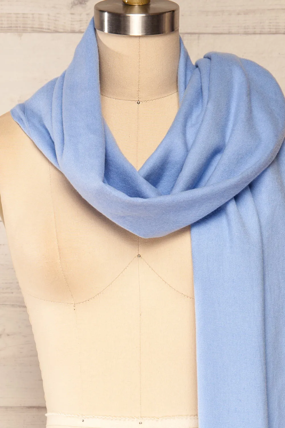 Epanouissement Blue | Soft Knit Scarf