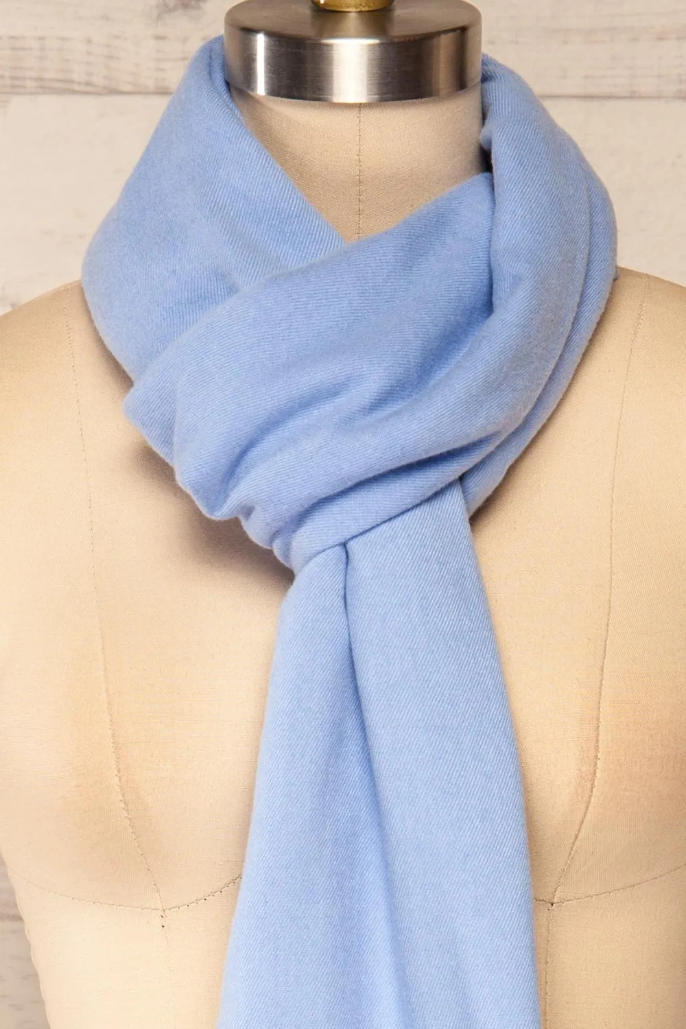 Epanouissement Blue | Soft Knit Scarf