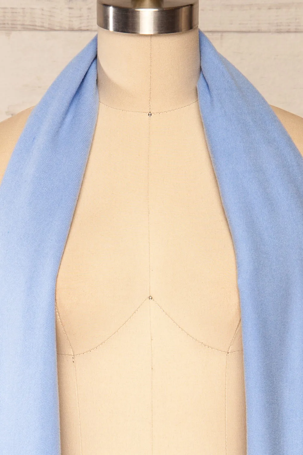 Epanouissement Blue | Soft Knit Scarf