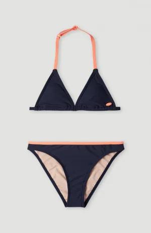 Essentials Triangle Bikini Set | Peacoat