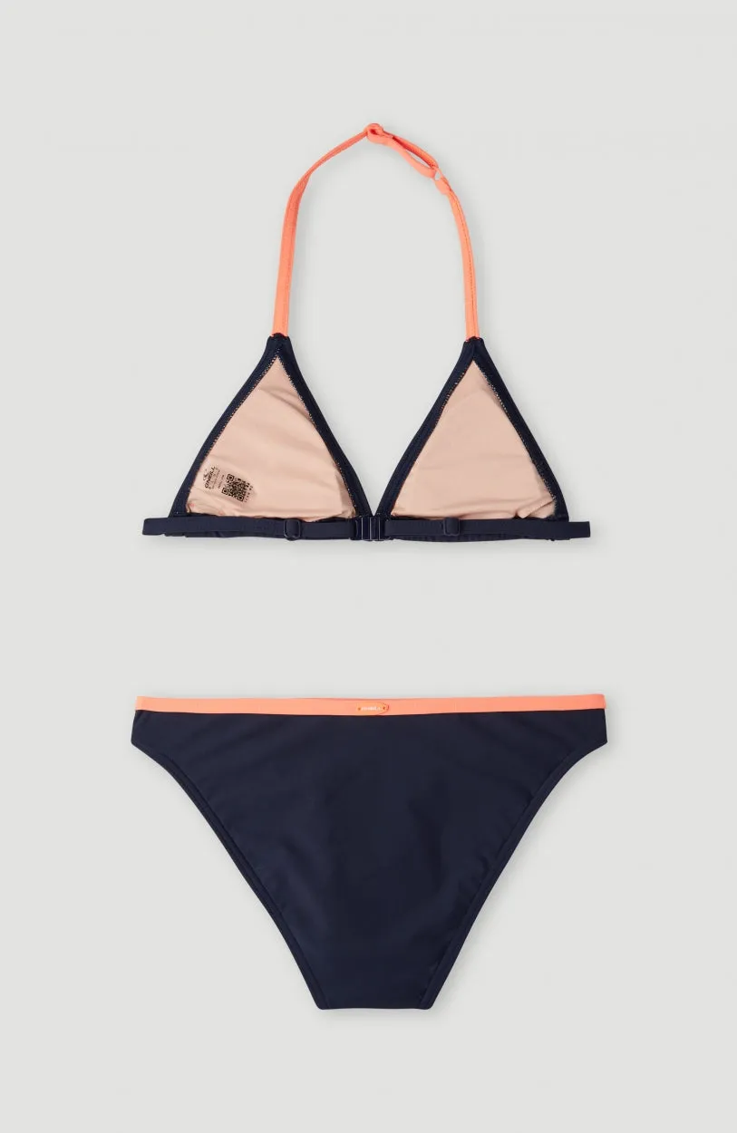 Essentials Triangle Bikini Set | Peacoat