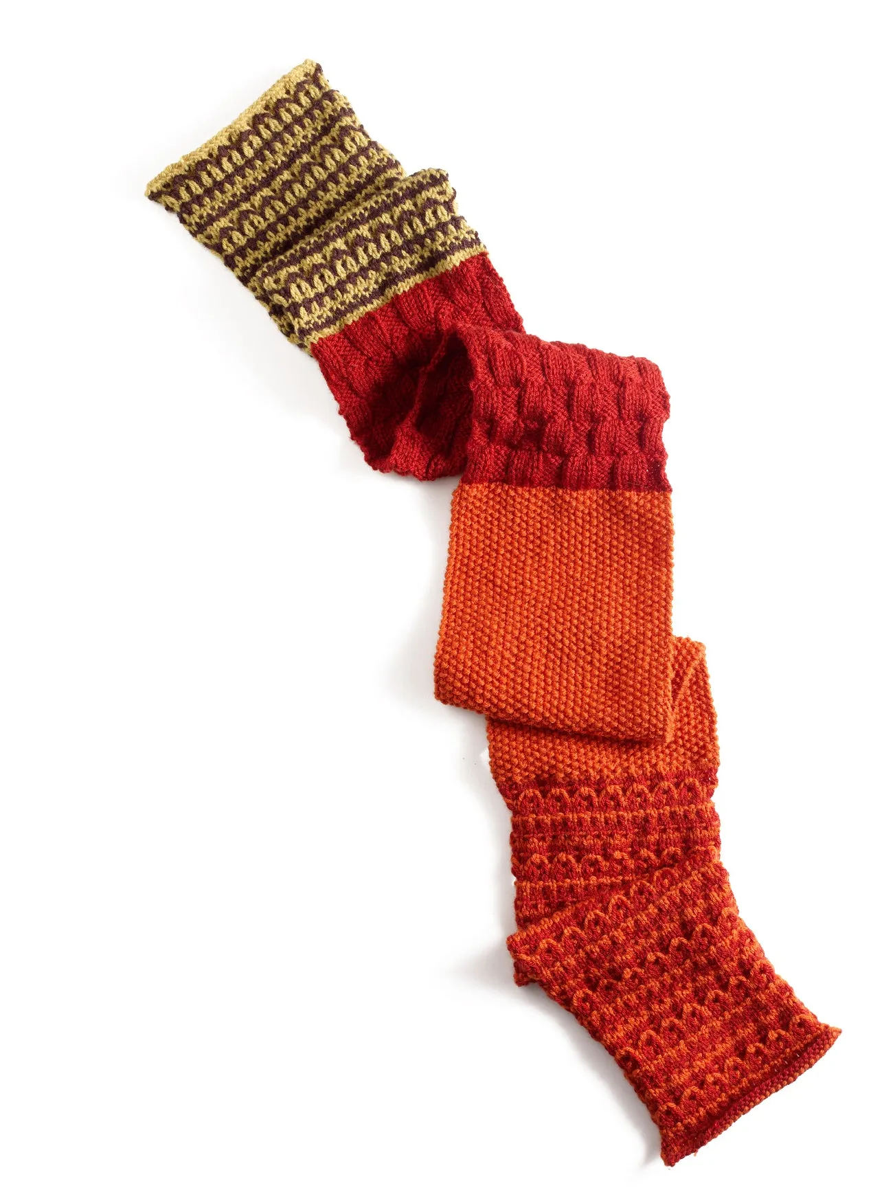 Fallen Leaves Scarf (Knit)